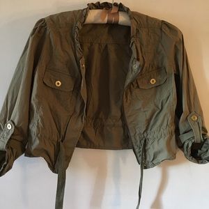 Express army green jacket